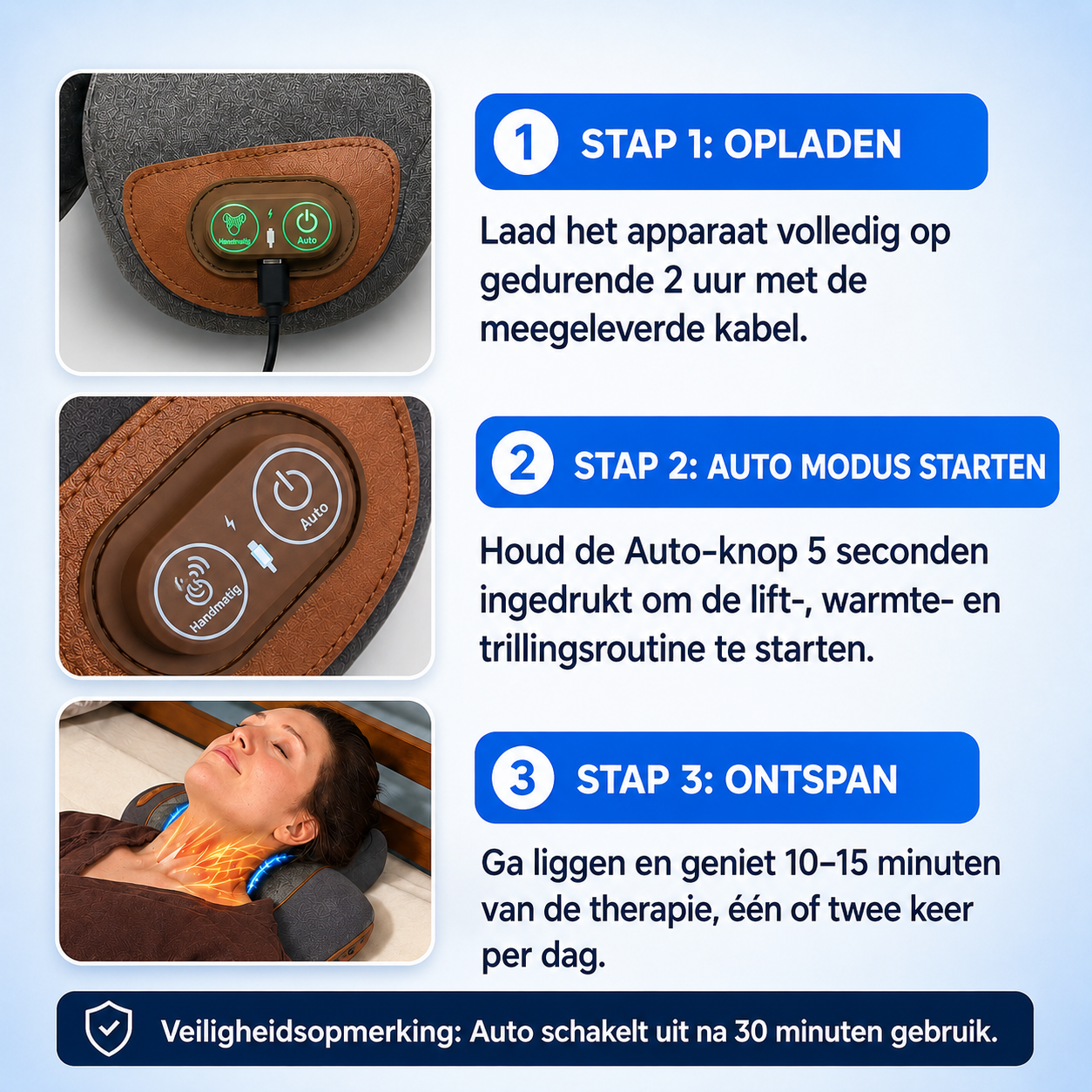 Callix™ 26° Dynamisch Liftkussen voor Nek en Wervelkolom.